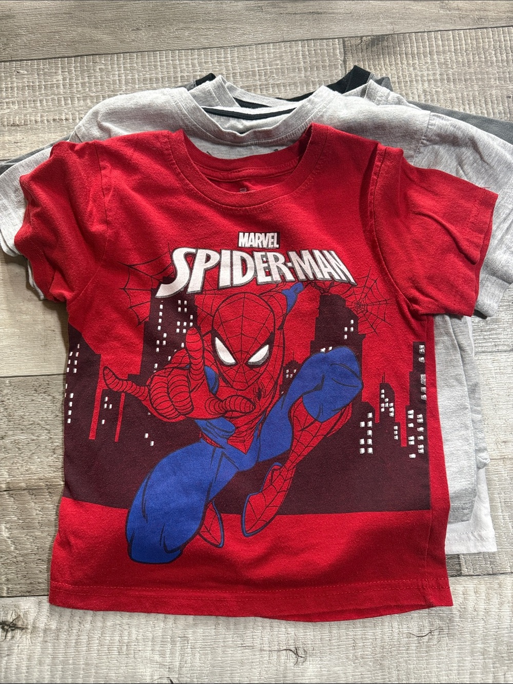 Marvel Spider-Man Kids Graphic Tees 4 Shirts